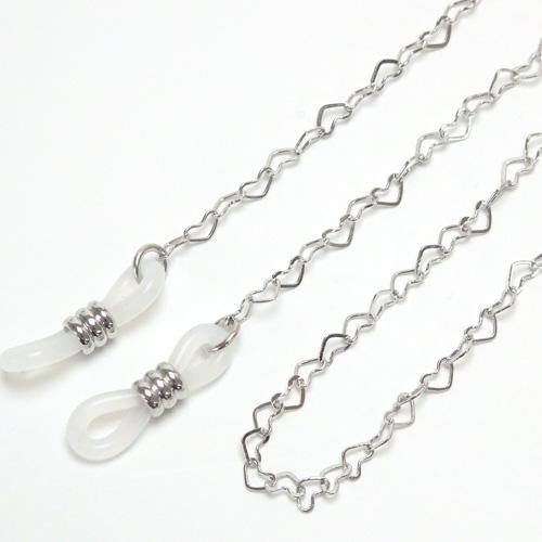 メール便 メガネチェーン ハート チェーン ゴールドカラー シルバーカラー めがねチェーン 眼鏡チェーン 金 銀 マスクチェーン マスクストラップ |  | 05