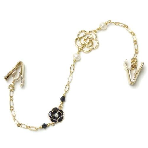 メール便 帽子クリップ エナメル カメリア パール 花 淡水真珠 帽子留め レディース ハットクリップ 帽子ホルダー シェイプレット 椿 フラワー おしゃれ 爆買 |  | 02