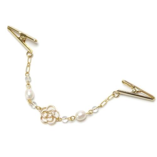 メール便 ショールクリップ カメリア 淡水パール 真珠 ストールクリップ ドレスクリップ シェイプレット 帽子クリップ ハットクリップ マスクバンド 爆買 |  | 02