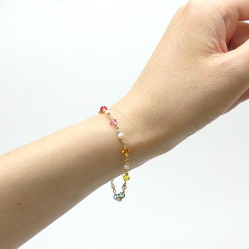 メール便 ブレスレット 厄除け 開運 七色 スワロフスキー 淡水パール 真珠 淡水真珠 パール おしゃれ かわいい クリスマス ギフトに プレゼントに |  | 04