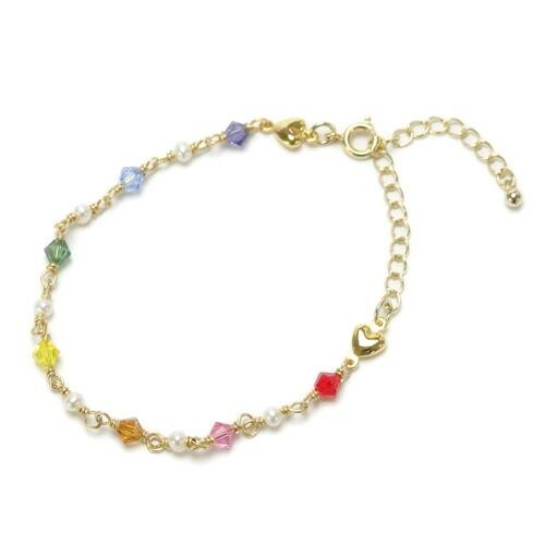 メール便 ブレスレット 厄除け 開運 七色 スワロフスキー 淡水パール 真珠 淡水真珠 パール おしゃれ かわいい クリスマス ギフトに プレゼントに |  | 06