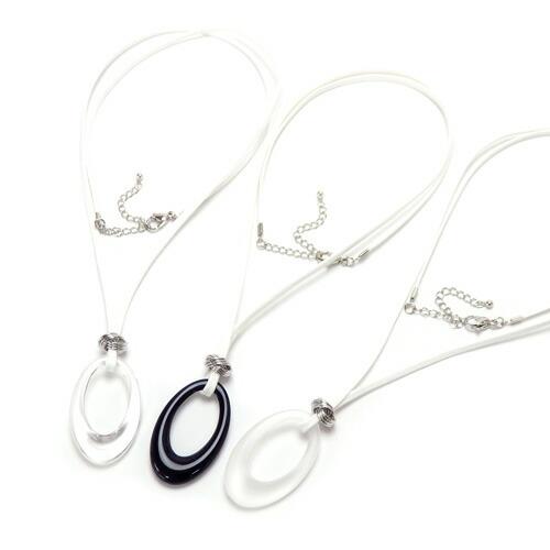 メール便 メガネホルダー ネックレス アクリルパーツ スタイリッシュ楕円 ペンダント グラスホルダー サングラスかけ 眼鏡ホルダー 老眼鏡 |  | 01