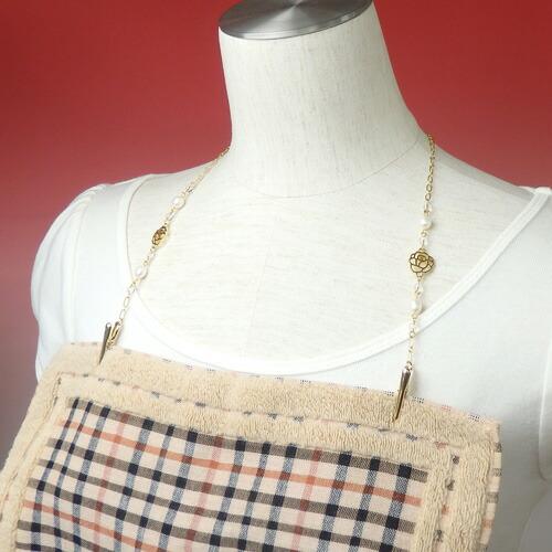 メール便 ナフキンクリップ 情熱の薔薇 & 淡水パール ローズ ハンカチクリップ ディナークリップ 前掛けクリップ ドレスクリップ ナプキンクリップ |  | 03