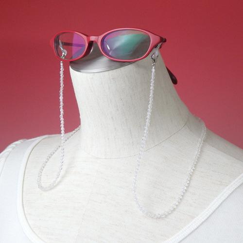 ネックレスになる メガネチェーン 水晶 多面カット 天然石 クリスタル 風水 パワーストーン マスクチェーン マスクストラップ ギフト プレゼント |  | 01