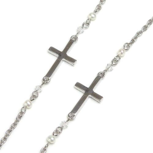 メール便 メガネチェーン クロス 十字架 ラインストーン 眼鏡チェーン めがねチェーン メンズ マスクチェーン termhalloween |  | 03