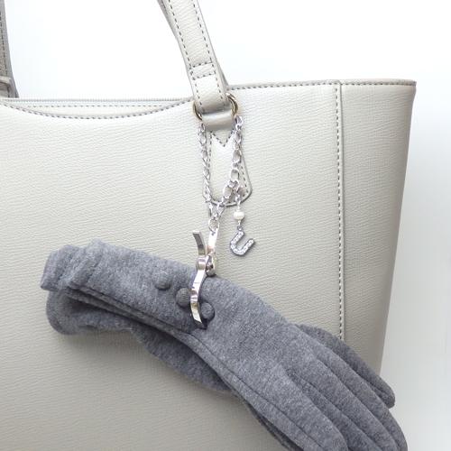 グローブホルダー フィガロチェーン アルファベット & 天然石 パール 手袋ホルダー 手袋クリップ イニシャル ローマ字 英文字 推し活 |  | 10