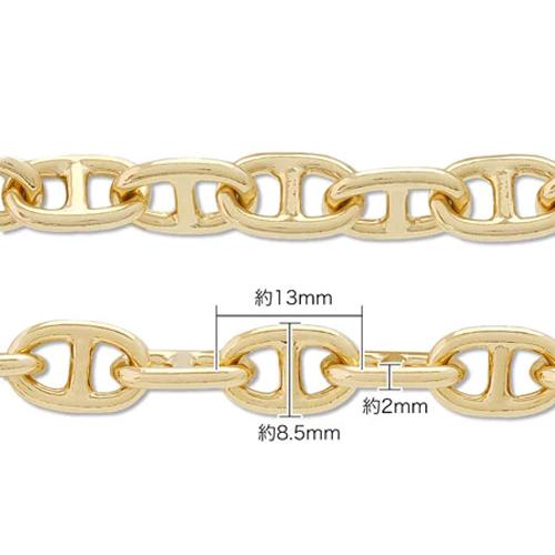 グローブホルダー アンカーチェーン 大 アルファベット ＆ 天然石 パール マリンチェーン 手袋ホルダー 手袋クリップ イニシャル ローマ字 英文字 |  | 06