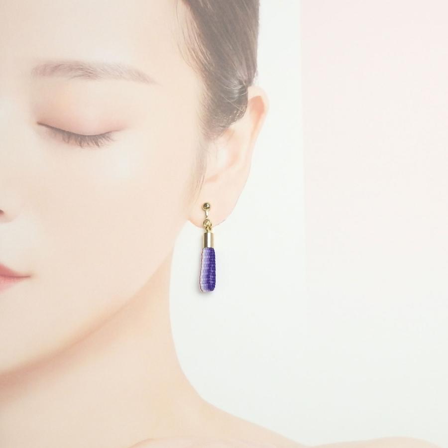 メール便 鬼殺し紐 加賀紐 ピアス イヤリング 平紐 市松模様 麻の葉 鱗紋 亀甲紋 胡蝶 炎 桜餅 青海波 鬼殺紐 鬼滅紐 日本製 コスプレ |  | 02