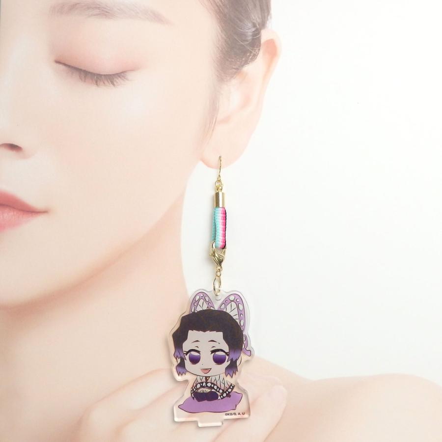 メール便 鬼殺し紐 加賀紐 ピアス イヤリング 平紐 市松模様 麻の葉 鱗紋 亀甲紋 胡蝶 炎 桜餅 青海波 鬼殺紐 鬼滅紐 日本製 コスプレ |  | 08