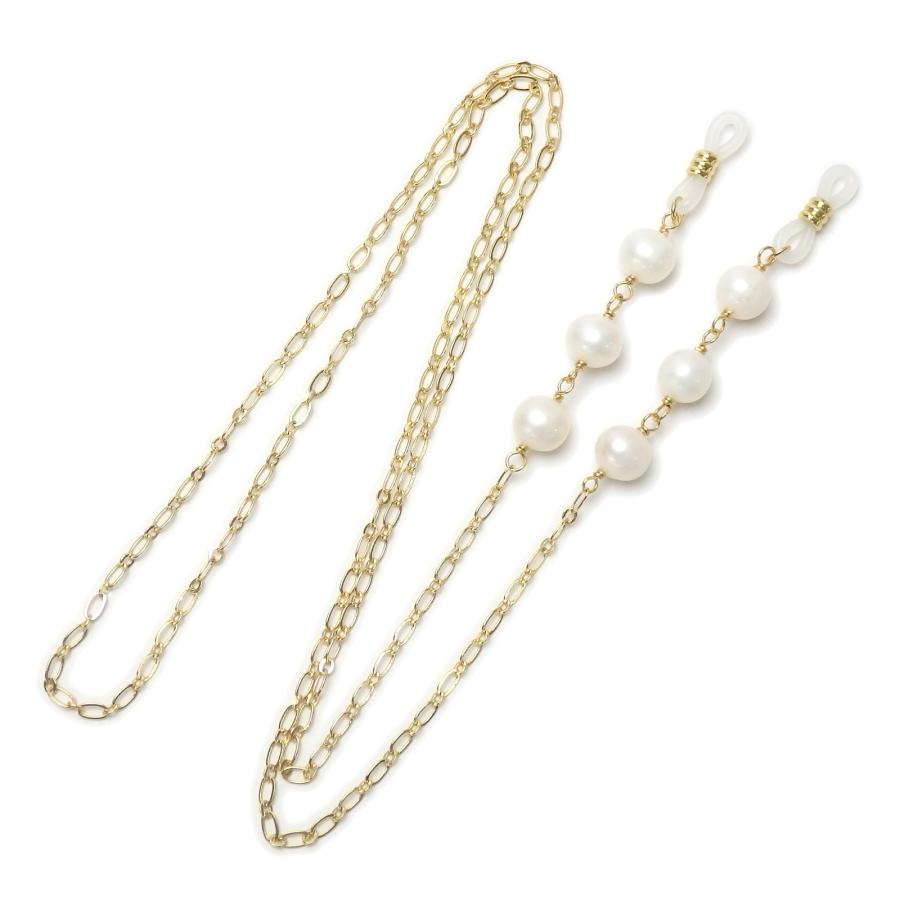 メール便 メガネチェーン トリロジー コロコロパール 淡水真珠 眼鏡チェーン おしゃれ レディース ホワイトデー ギフトに プレゼントに 爆買 |  | 03