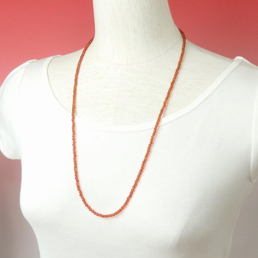 メール便 ネックレスになる メガネチェーン カーネリアン 丸玉 天然石 メンズ レディース 朱色 風水 パワーストーン マスクチェーン 爆買 |  | 02