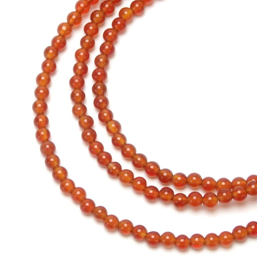 メール便 ネックレスになる メガネチェーン カーネリアン 丸玉 天然石 メンズ レディース 朱色 風水 パワーストーン マスクチェーン 爆買 |  | 03