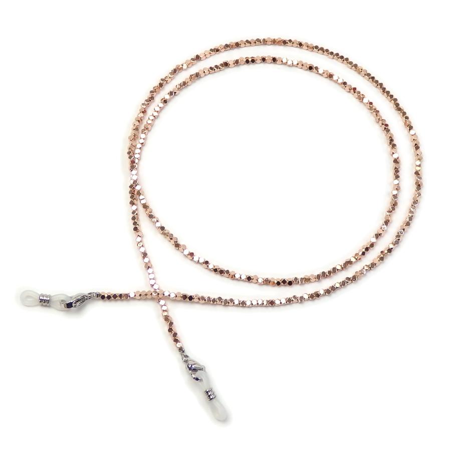 メール便 ネックレスになる メガネチェーン ヘマタイト ピンク メンズ レディース パワーストーン 天然石 マスクチェーン 母の日 敬老の日 爆買 | 