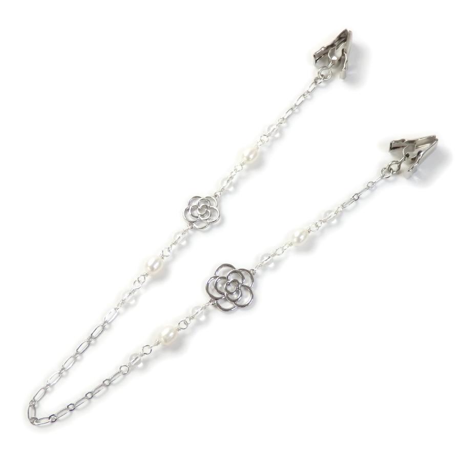 メール便 帽子クリップ ロング パール カメリア 花 淡水真珠 帽子留め レディース ハットクリップ 帽子ホルダー シェイプレット 椿 フラワー おしゃれ 爆買 |  | 02