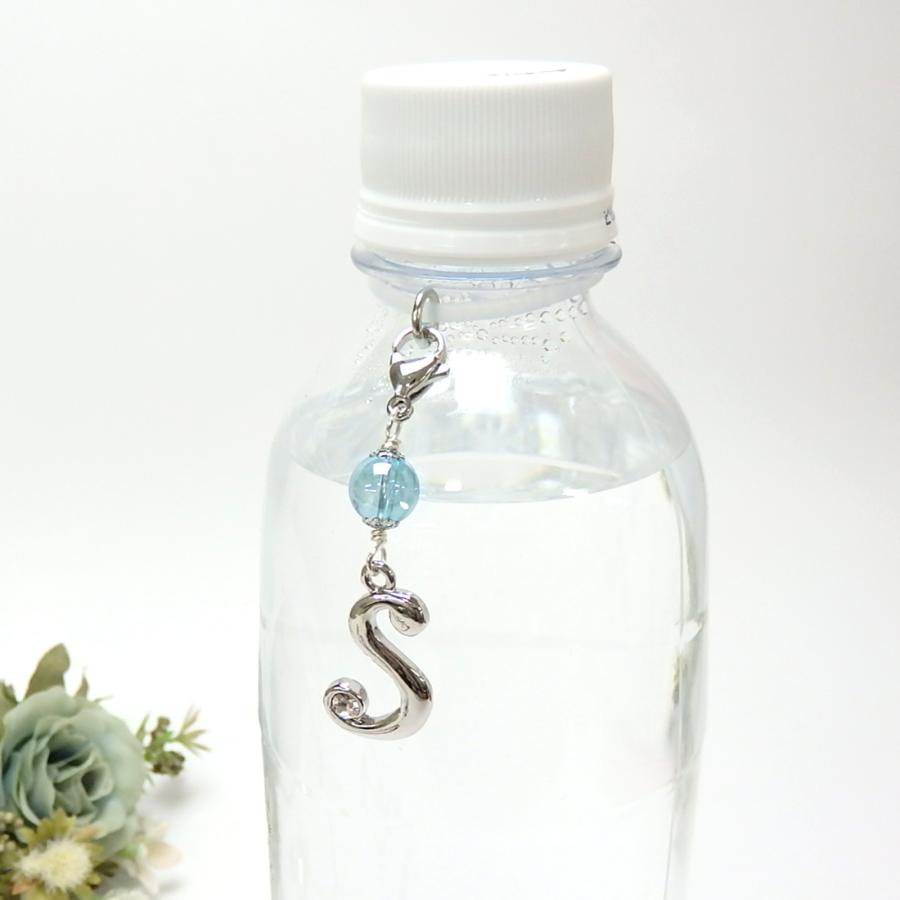 メール便 アンブレラマーカー 天然石 ＆ アルファベット 筆記体 ゴシック体 イニシャル パール ラインストーン 傘アクセサリー ボトルマーカー 推し活 |  | 07