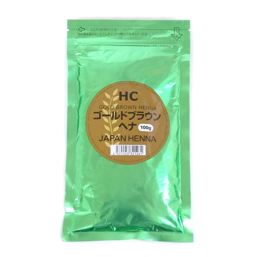 ジャパンヘナ ゴールドブラウン 100g カラー毛のムラ消しや白髪をイエローブラウン系に | 