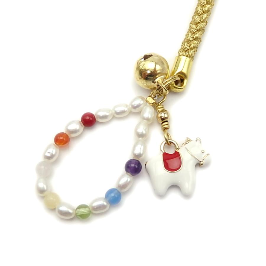 メール便 午年 根付 ストラップ 厄除け 七色 天然石 白蛇 干支 開運 十二支 えと パール 馬年 うまどし へび年 巳年 へび 蛇 ヘビ 淡水真珠 風水 金運 |  | 03