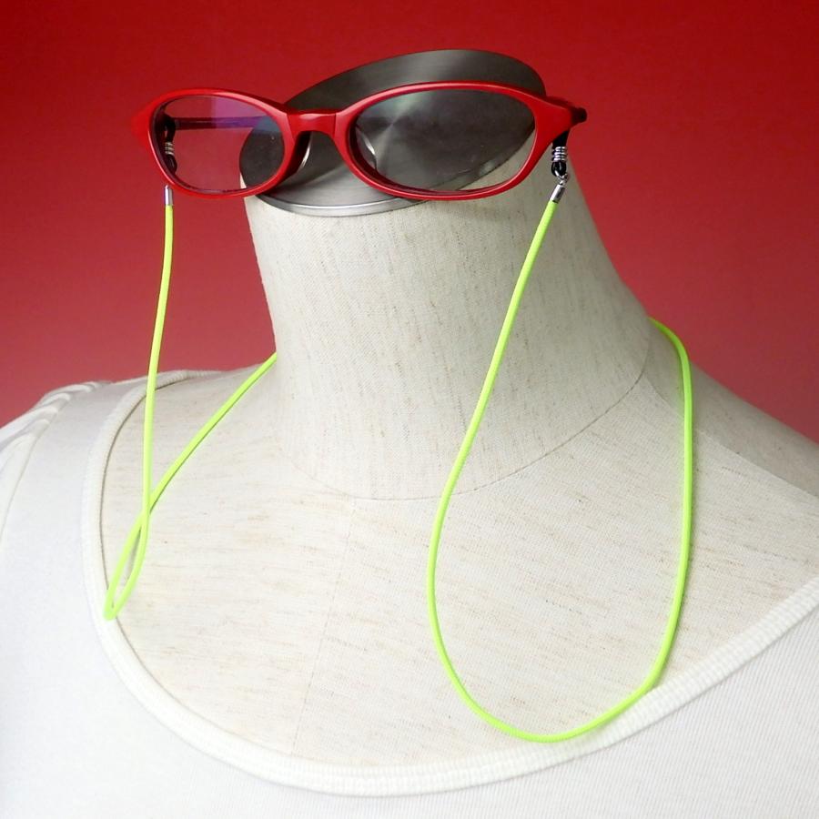 メール便 メガネチェーン ネオンカラー 蛍光色 ネオンライム 黄緑 ネオンオレンジ グラスコード 組み紐 メガネ紐 眼鏡コード 軽量 マスクチェーン |  | 03