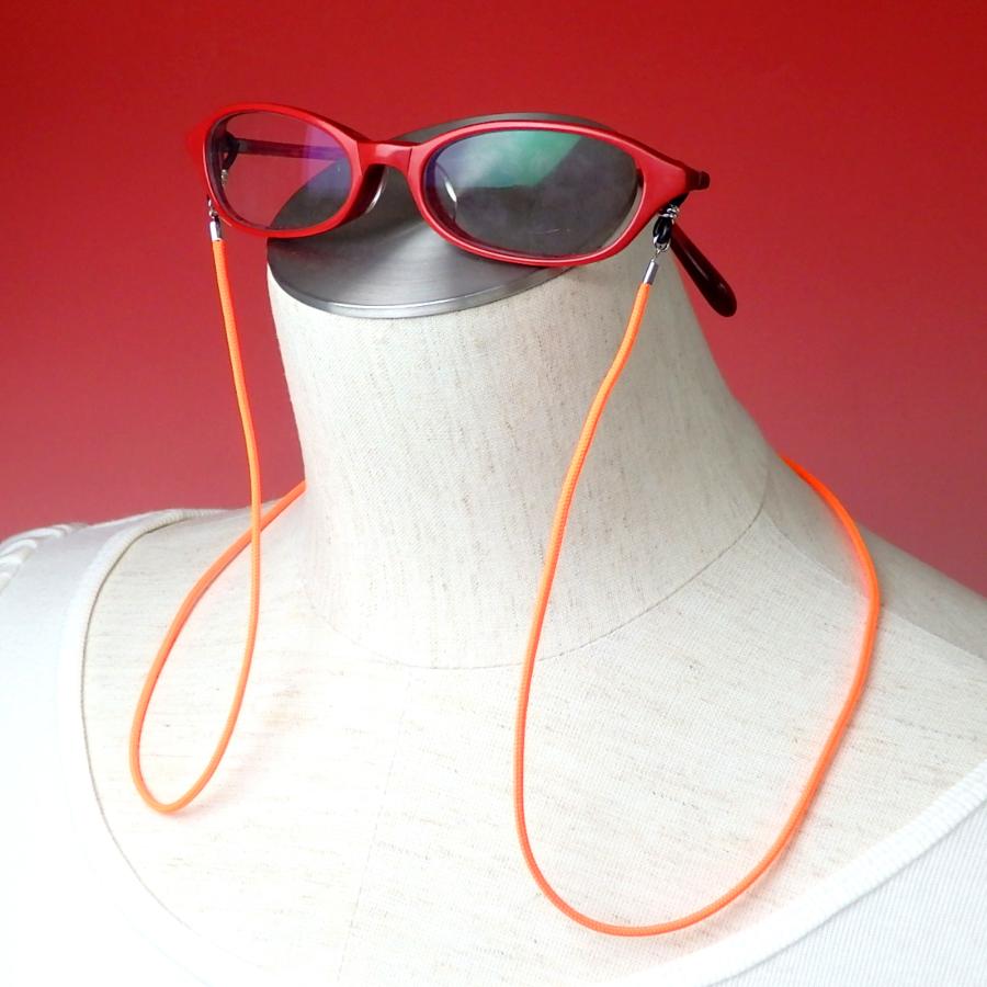 メール便 メガネチェーン ネオンカラー 蛍光色 ネオンライム 黄緑 ネオンオレンジ グラスコード 組み紐 メガネ紐 眼鏡コード 軽量 マスクチェーン |  | 04