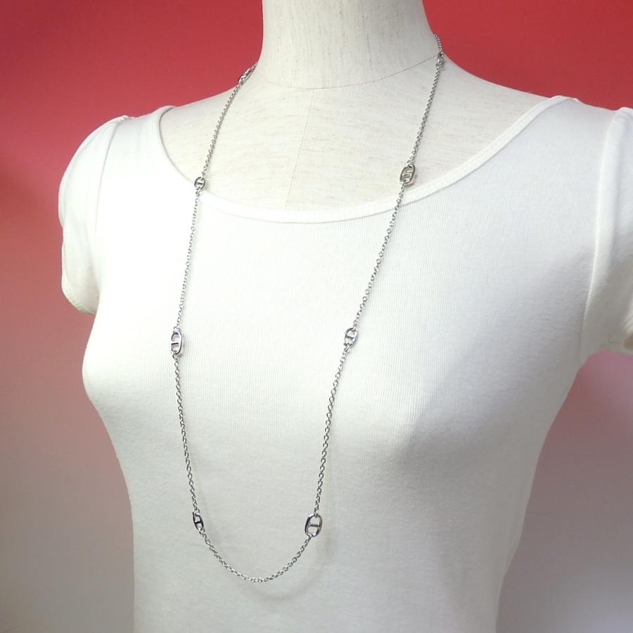 メール便 ロングネックレス セレブモチーフ ステーション チェーン シンプル アンカーチェーン タングルチェーン ホワイトデー ギフトに プレゼントに |  | 01