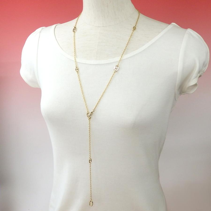 メール便 ロングネックレス セレブモチーフ ステーション チェーン シンプル アンカーチェーン タングルチェーン ホワイトデー ギフトに プレゼントに |  | 02