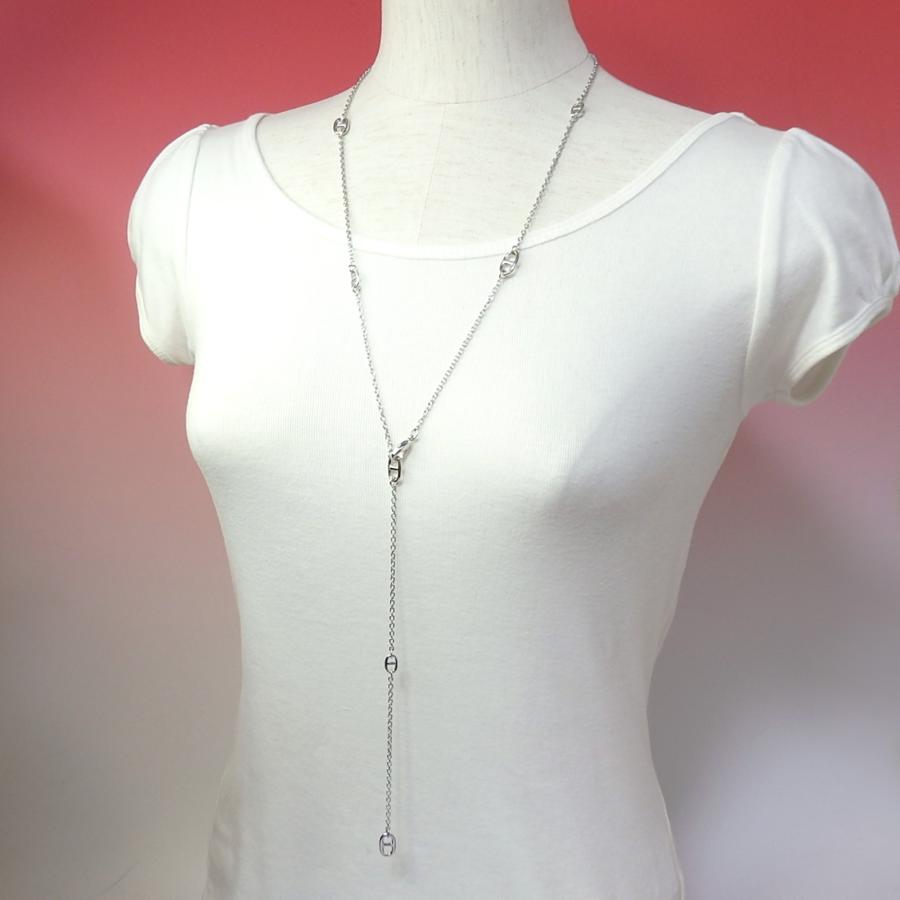 メール便 ロングネックレス セレブモチーフ ステーション チェーン シンプル アンカーチェーン タングルチェーン ホワイトデー ギフトに プレゼントに |  | 06