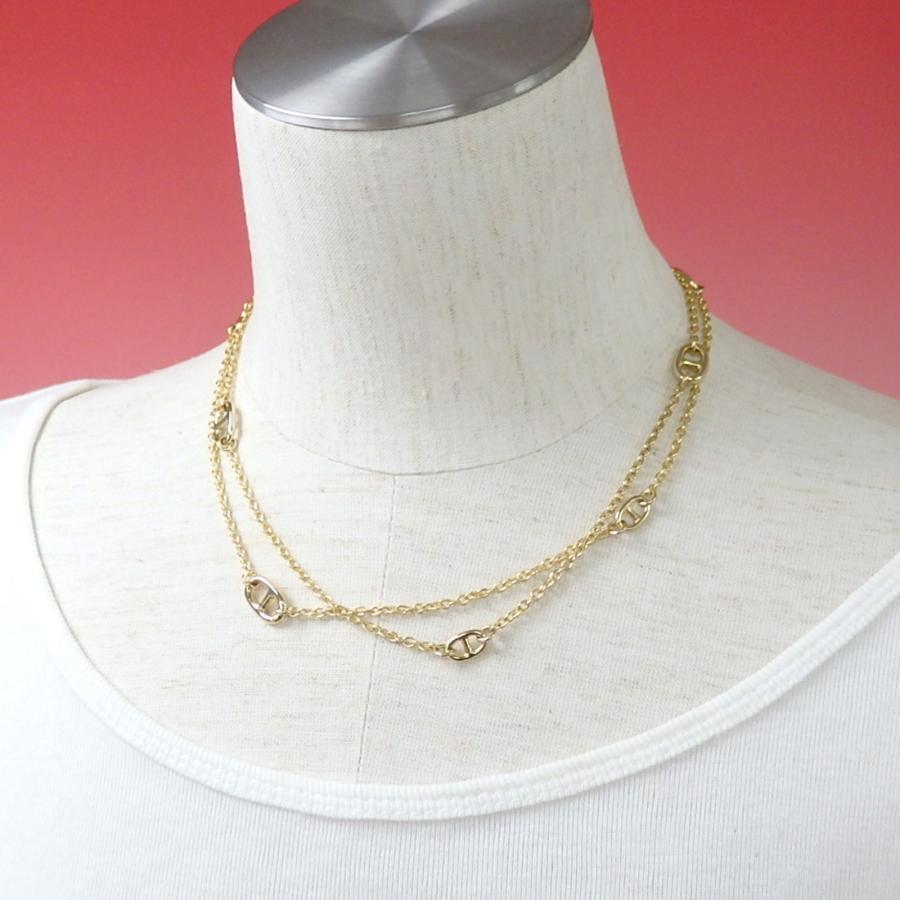 メール便 ロングネックレス セレブモチーフ ステーション チェーン シンプル アンカーチェーン タングルチェーン ホワイトデー ギフトに プレゼントに |  | 08