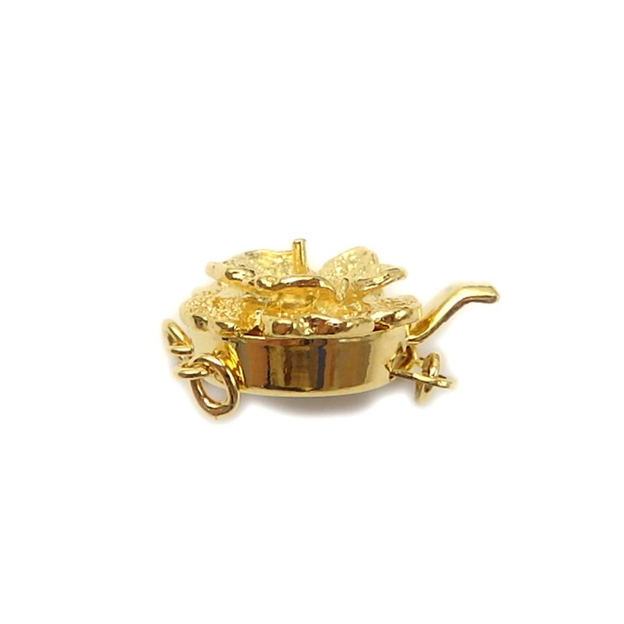 メール便 金色 シルバー クラスプ 2連ネックレス用 天珠用芯立て付き 留め具 差し込み バラ SV製 ゴールド色 花 丸カン付き 銀製 金メッキ加工 クラスップ |  | 02