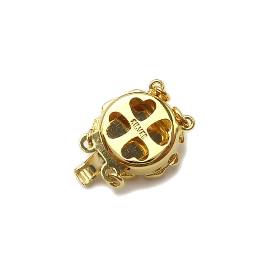 メール便 金色 シルバー クラスプ 2連ネックレス用 天珠用芯立て付き 留め具 差し込み バラ SV製 ゴールド色 花 丸カン付き 銀製 金メッキ加工 クラスップ |  | 03