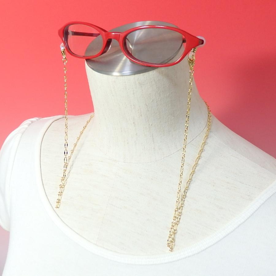 メール便 ネックレスになる メガネチェーン キラキラフィガロ チェーン めがねチェーン 眼鏡チェーン 金 銀 マスクチェーン バレンタイン ギフトに プレゼントに |  | 01