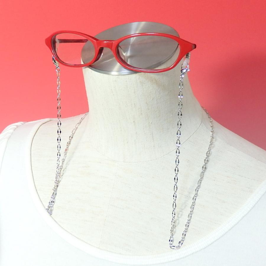 メール便 ネックレスになる メガネチェーン キラキラフィガロ チェーン めがねチェーン 眼鏡チェーン 金 銀 マスクチェーン バレンタイン ギフトに プレゼントに |  | 02