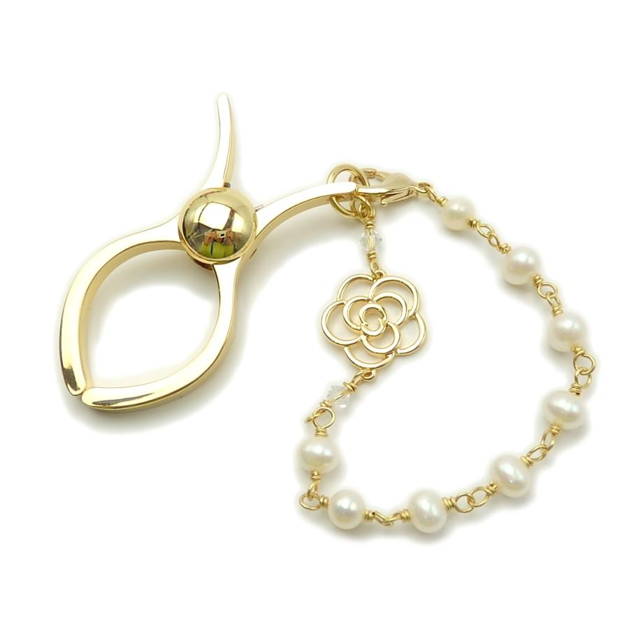 メール便 グローブホルダー スカシ カメリア セレブモチーフ 淡水パール 手袋ホルダー 真珠 手袋クリップ おしゃれ ホワイトデー ギフトに プレゼントに 爆買 |  | 03