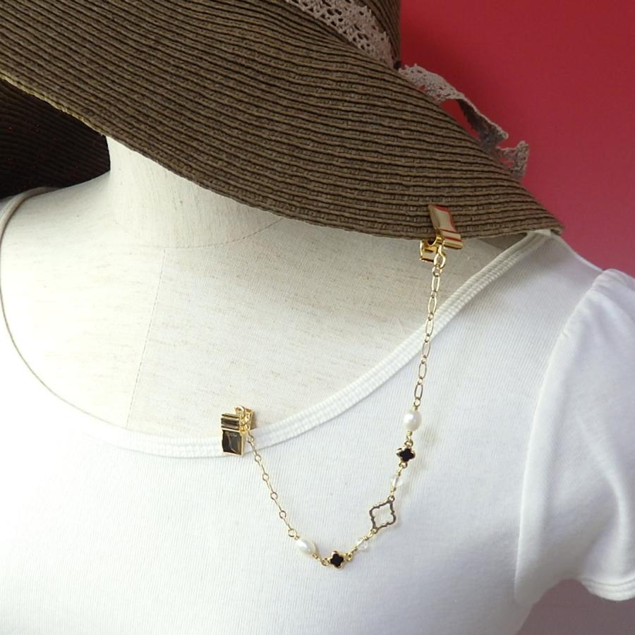 メール便 帽子クリップ リバイバル セレブフラワー パール 花 淡水真珠 帽子留め レディース ハットクリップ 帽子ホルダー シェイプレット おしゃれ |  | 02