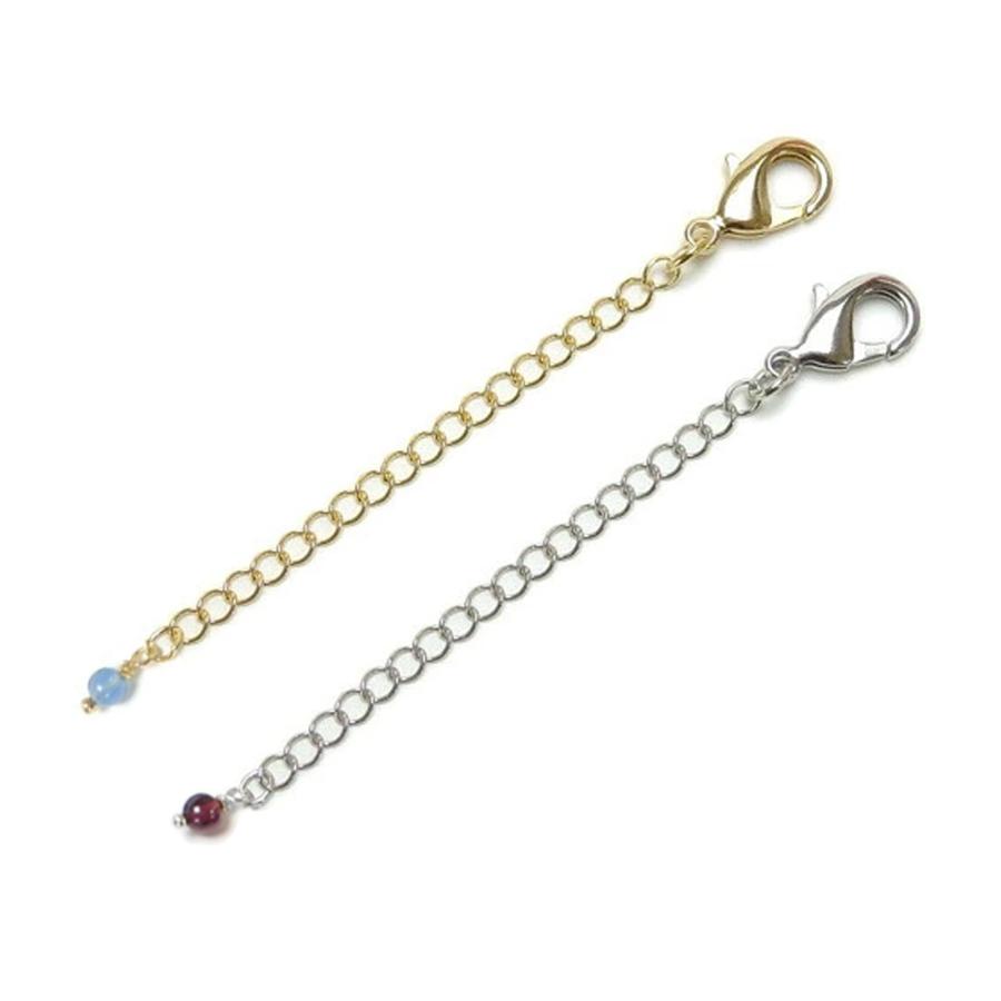 メール便 天然石 エンドパーツ 大きめ カニカン アジャスター ネックレス延長 チェーン カニカンフック 留め金具 接続金具 真ちゅう 延長金具 |  | 06
