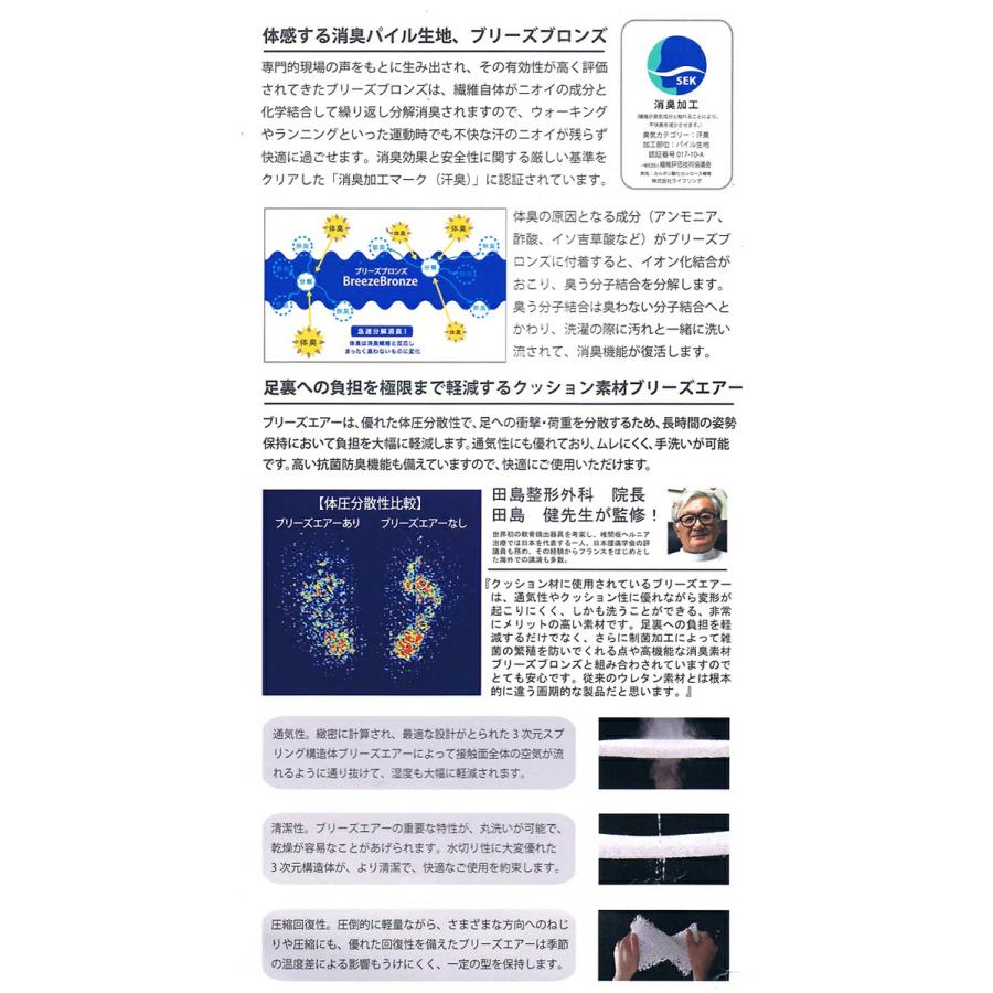 ブリーズブロンズ 消臭インソール ブリーズエアーインソール 女性用 K-18 中敷き ブリーズエアインソール レディース 体圧分散 高反発クッション 日本製 |  | 05