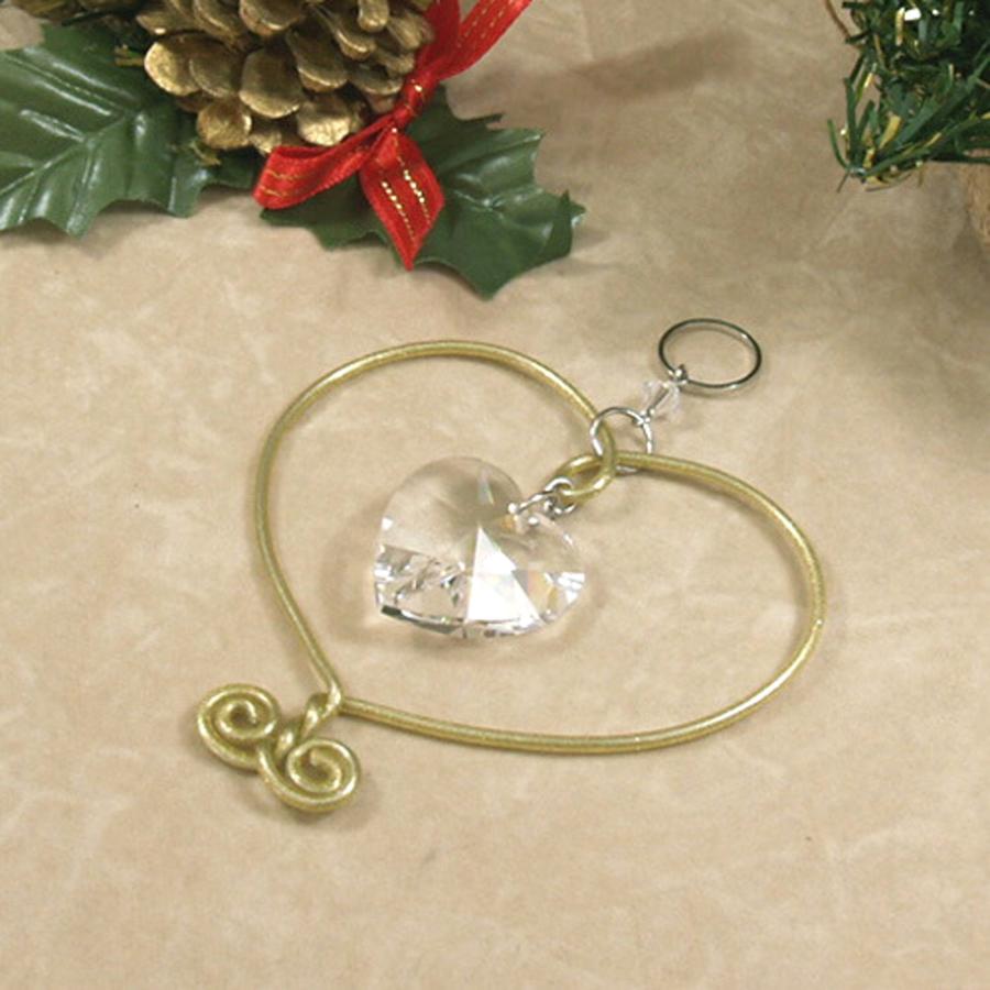 クリスマス オーナメント サンキャッチャー ハート スワロフスキー クリスマスツリー飾り クリスマス ギフトに プレゼントに |  | 01