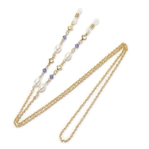 クロネコ便 ギフトケース 淡水真珠 メガネチェーン 7色 +クリア + ブラック 淡水パール スワロフスキー 眼鏡チェーン 七色 クリスマス ギフトに プレゼントに |  | 13