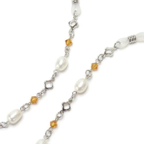 クロネコ便 ギフトケース 淡水真珠 メガネチェーン 7色 +クリア + ブラック 淡水パール スワロフスキー 眼鏡チェーン 七色 クリスマス ギフトに プレゼントに |  | 05