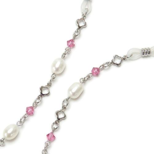 クロネコ便 ギフトケース 淡水真珠 メガネチェーン 7色 +クリア + ブラック 淡水パール スワロフスキー 眼鏡チェーン 七色 クリスマス ギフトに プレゼントに |  | 06