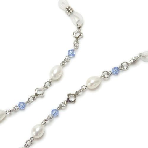 クロネコ便 ギフトケース 淡水真珠 メガネチェーン 7色 +クリア + ブラック 淡水パール スワロフスキー 眼鏡チェーン 七色 クリスマス ギフトに プレゼントに |  | 07