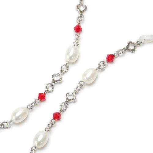 クロネコ便 ギフトケース 淡水真珠 メガネチェーン 7色 +クリア + ブラック 淡水パール スワロフスキー 眼鏡チェーン 七色 クリスマス ギフトに プレゼントに |  | 09