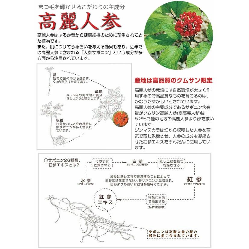 ジンマスカラ J&K JINマスカラ 6ml  美容液マスカラ まつ毛美容液 高麗人参 クリスマス ギフトに プレゼントに |  | 03