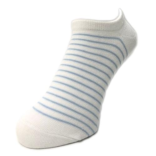ブリーズブロンズ 消臭 スニーカーインソックス ホワイトブルー S-21 スニーカーソックス ショートソックス 消臭靴下 消臭ソックス 強力消臭 ボーダー 日本製 |  | 04