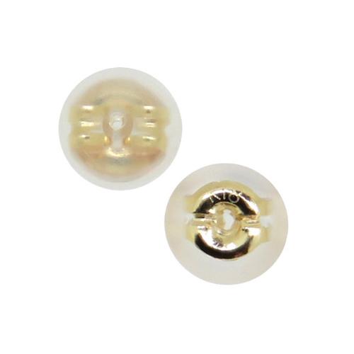 ピアスキャッチ K18 ゴールド スケルトンキャッチ 大 半球 1個売り 片耳用 K18YG 18金 ピアス キャッチのみ 18k 金具 シリコンキャッチ ドーム型 |  | 01