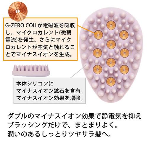 G-ZERO COIL ジーゼロコイル マイクロカレント イオンブラシ（ラベンダーピンク／オリーブイエロー） |  | 01
