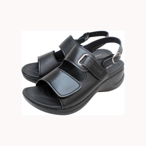 リゲッタワーク RW1001 ブラック コンフォートサンダル Re:getA | 