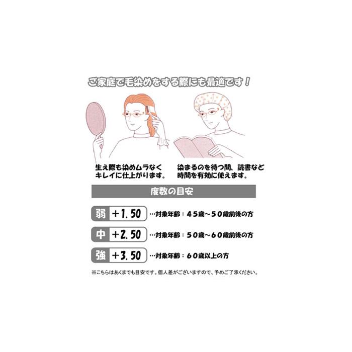 トリコ カラーリングその時にS 毛染め用老眼鏡 視力矯正用メガネ |  | 01