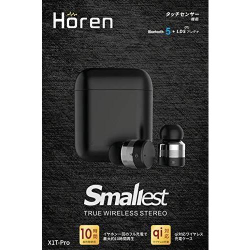 完全ワイヤレスイヤホン Horen X1T Pro (ブラック) イヤホン