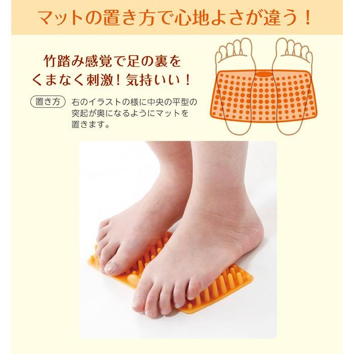青竹踏み以上の使用感で足裏を心地よく刺激 ゲルマフットマット 高純度