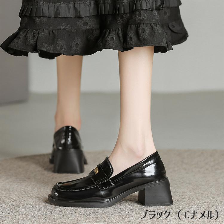 Theory エナメルヒールローファー Theory エナメルヒールローファー